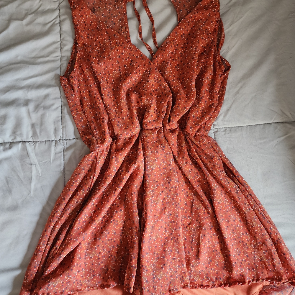Blush Starry Pattern Chemise - Orange